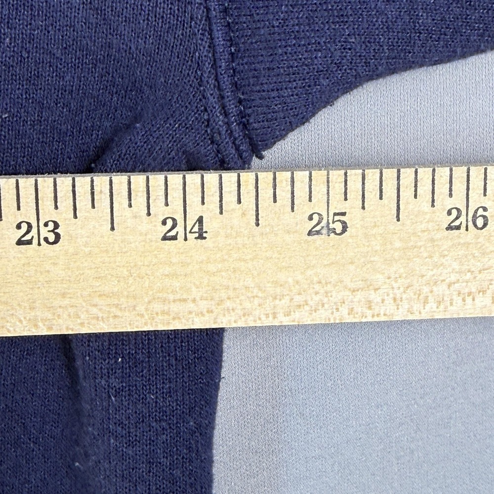 Vintage Hanes Sweatshirt Mens XL Blue Heavyweight Crewneck Blank Made USA 90s - Picture 14 of 14